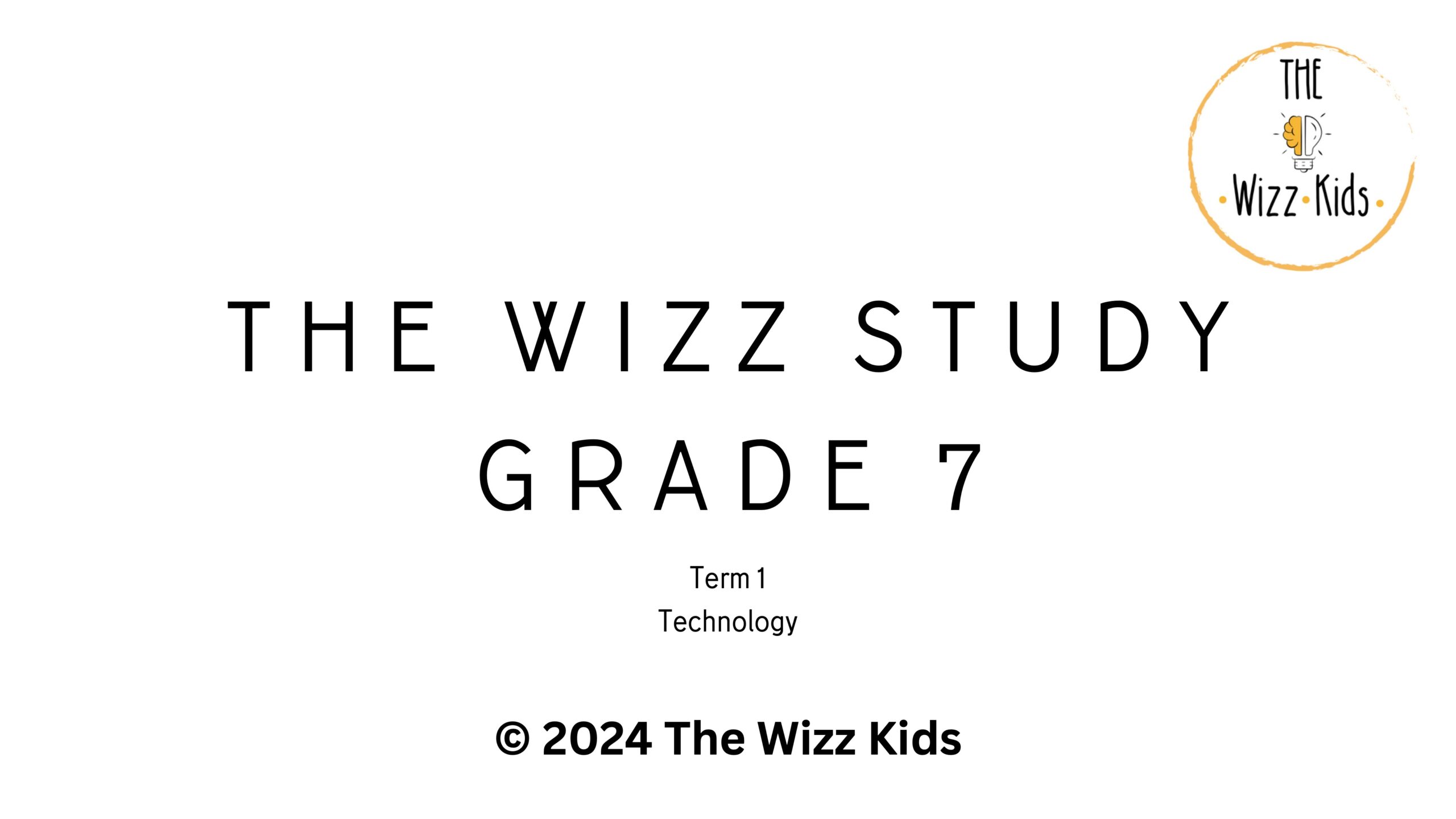 Grade 7 Term 1 Technology | Digital PDF